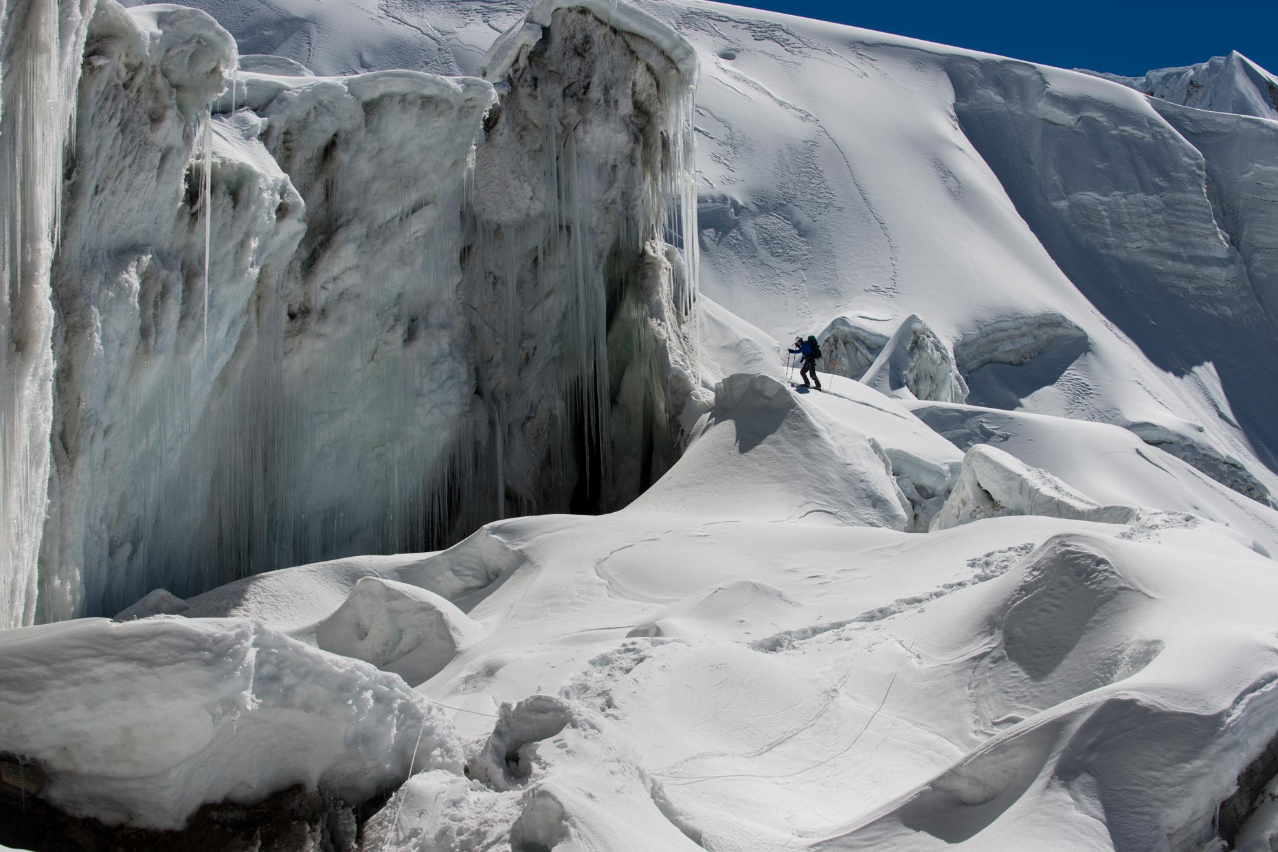 Climbing through Ice seracs | Himalayas Mountain | Editorial Photography | Stefen Chow